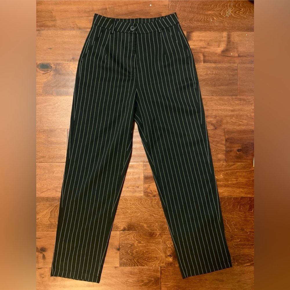 Pinstripe baggy pants